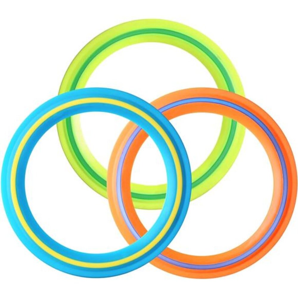 Flying Disc Ring Set (3 Pack) - 11" Outdoor Sports Toy